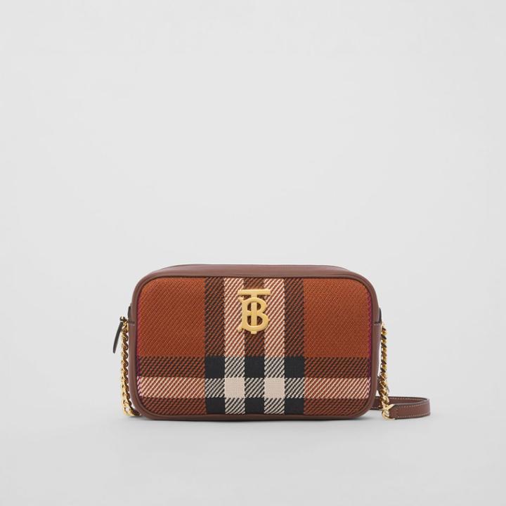 Burberry Burberry Small Knitted Check Lola Camera Bag