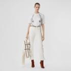 Burberry Burberry Unicorn Sketch Print Jersey Oversized T-shirt, White