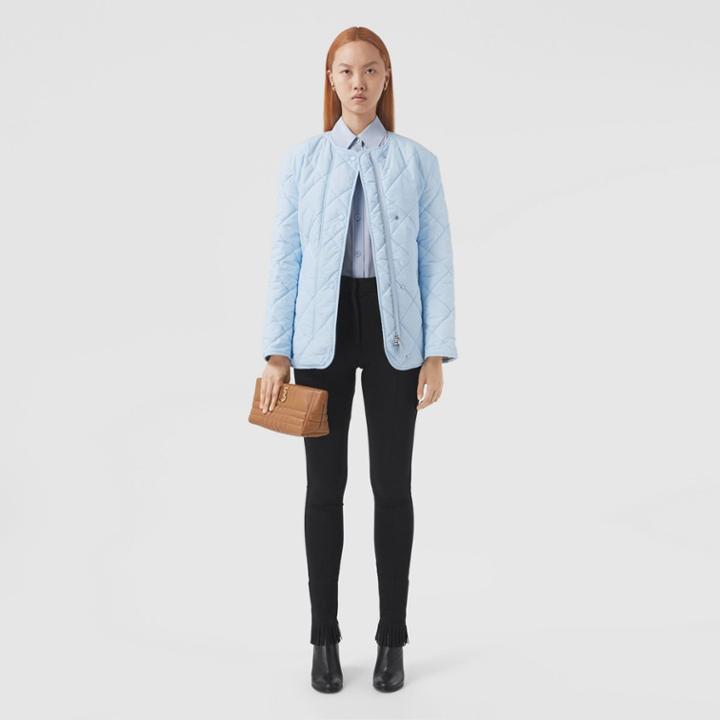 Burberry Burberry Diamond Quilted Collarless Barn Jacket, Size: Xl