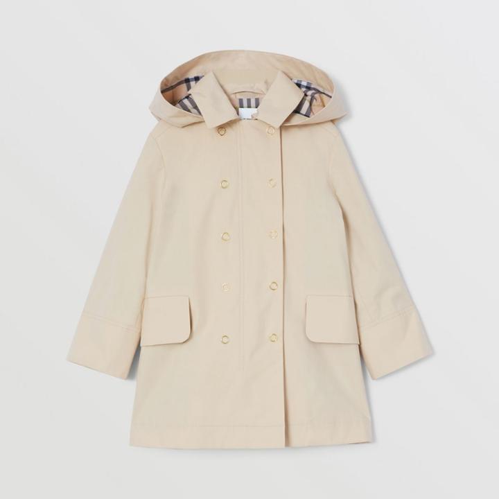 Burberry Burberry Childrens Detachable Hood Cotton Trench Coat, Size: 12y