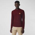 Burberry Burberry Long-sleeve Archive Logo Cotton Piqu Polo Shirt, Size: Xs, Red