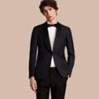 Burberry Burberry Slim Fit Shawl Lapel Linen Silk Evening Jacket, Size: 40r, Blue