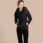 Burberry Burberry Quilted Trench Jacket With Detachable Hood, Size: Xl, Blue