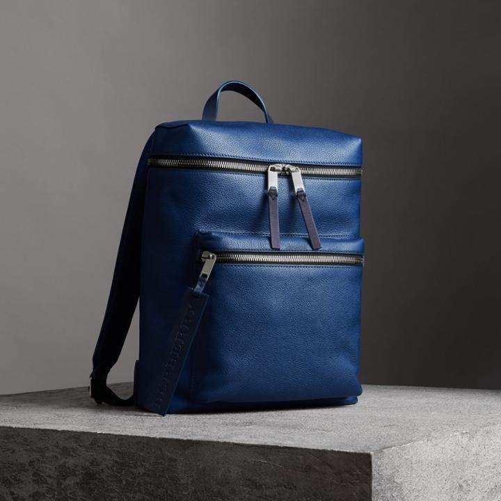 Burberry Burberry Zip-top Leather Backpack