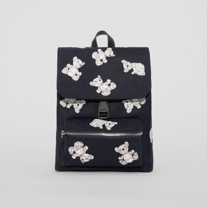 Burberry Burberry Childrens Thomas Bear Print Nylon Backpack