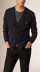 Burberry V-neck Cashmere Cardigan