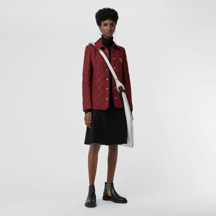 Burberry Burberry Diamond Quilted Jacket, Size: S, Purple
