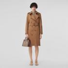Burberry Burberry Regenerated Cashmere Trench Coat, Size: 02, Brown