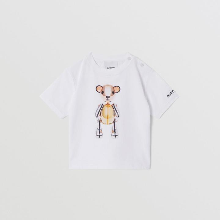 Burberry Burberry Childrens Thomas Bear Print Cotton T-shirt, Size: 6m