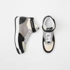 Burberry Burberry Leather And Suede High-top Sneakers, Size: 42, Grey