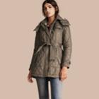 Burberry Burberry Diamond Quilted Coat, Size: S, Grey