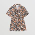 Burberry Burberry Childrens Monogram Print Cotton Playsuit, Size: 10y