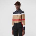 Burberry Burberry Striped Cotton Oversized Shirt, Size: 0