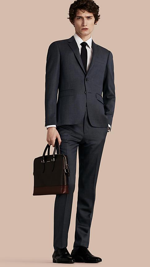 Burberry Slim Fit Half-canvas Birdseye Wool Suit