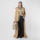 Burberry Burberry Extra Long Cotton Gabardine Trench Coat, Size: 08, Beige
