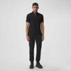Burberry Burberry Monogram Motif Cotton Piqu Polo Shirt, Size: Xl, Black