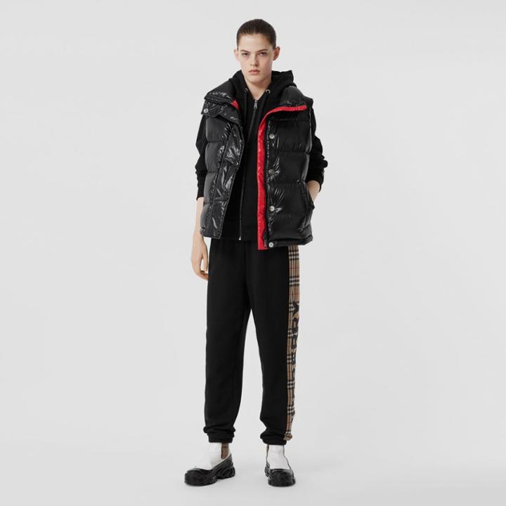 Burberry Burberry Logo Graphic Puffer Gilet, Black