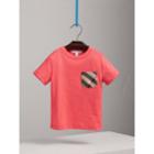 Burberry Burberry Check Pocket Cotton T-shirt, Size: 10y, Red