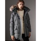 Burberry Burberry Down-filled Cashmere Hooded Parka, Size: 46