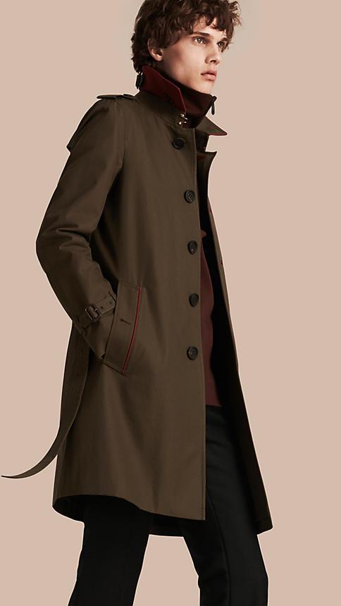 Burberry Military Detail Cotton Trench Coat