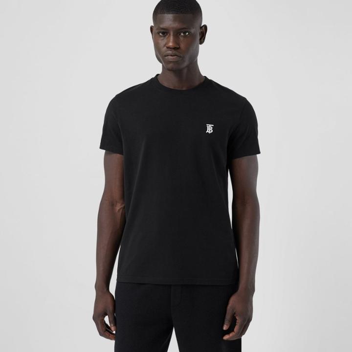 Burberry Burberry Monogram Motif Cotton T-shirt, Size: Xxxl, Black