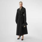 Burberry Burberry Doeskin Wool Tailored Coat, Size: 00, Green