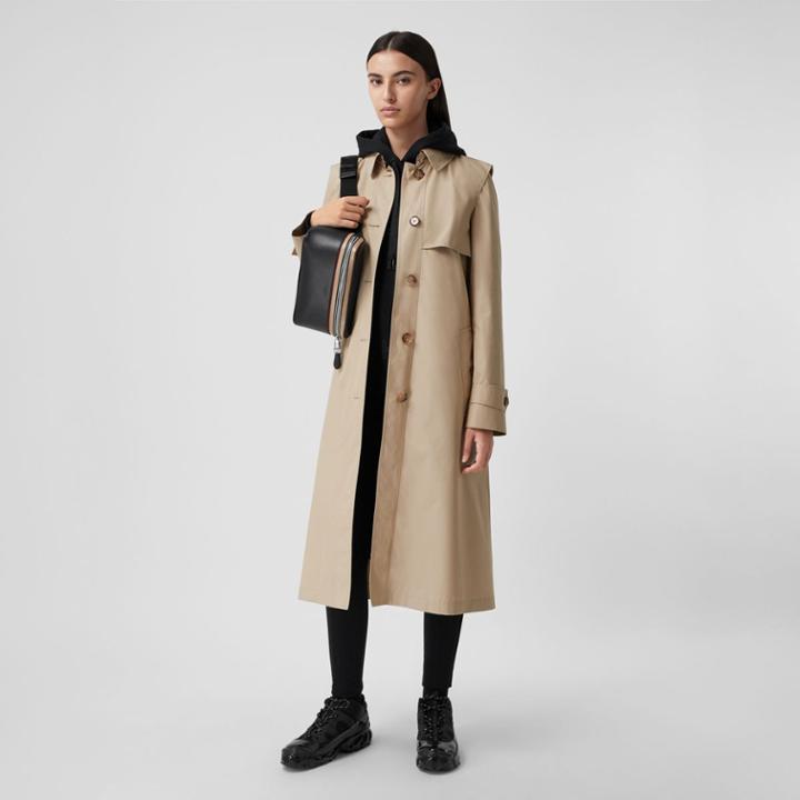Burberry Burberry Technical Cotton Gabardine Trench Coat, Size: 10