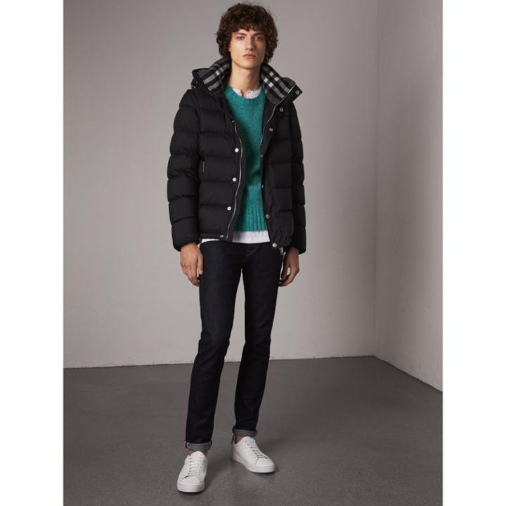 Burberry Burberry Detachable-sleeve Down-filled Puffer Jacket, Size: 42, Black