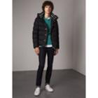 Burberry Burberry Detachable-sleeve Down-filled Puffer Jacket, Size: 42, Black