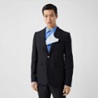 Burberry Burberry Classic Fit Wool Linen Mohair Tailored Jacket, Size: 40r, Blue