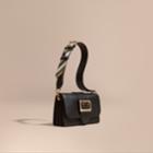 Burberry Burberry The Small Buckle Bag In Leather, Black