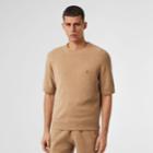 Burberry Burberry Short-sleeve Monogram Motif Cashmere Top, Size: Xl, Brown