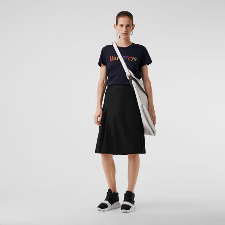 Burberry Burberry Archive Logo Cotton T-shirt, Blue