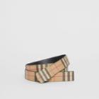 Burberry Burberry Vintage Check E-canvas Belt, Size: 95, Beige
