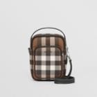 Burberry Burberry Check And Leather Crossbody Bag
