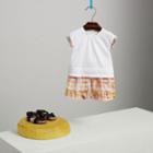 Burberry Burberry Scribble Check Silk Drawstring Shorts, Size: 6y