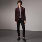 Burberry Burberry Soho Fit Velvet Tailored Jacket, Size: 38r, Purple