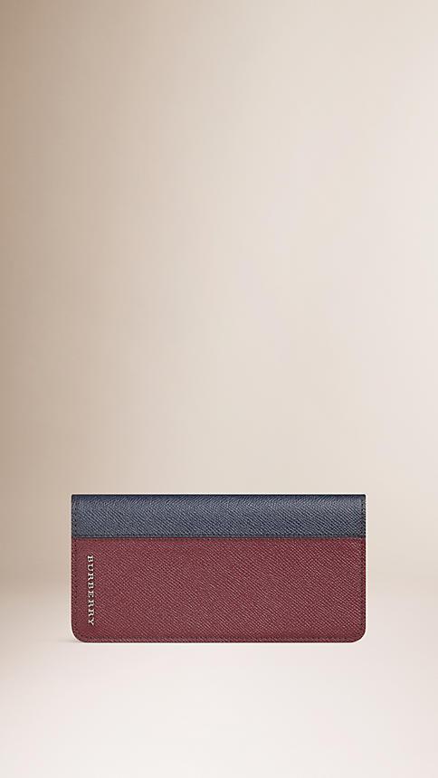 Burberry Colour Block London Leather Continental Wallet