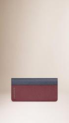 Burberry Colour Block London Leather Continental Wallet