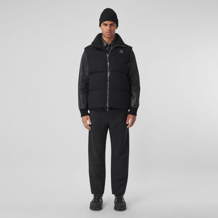Burberry Burberry Monogram Motif Wool Cashmere Puffer Gilet