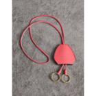 Burberry Burberry Equestrian Shield Leather Key Charm, Pink