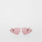 Burberry Burberry Gold-plated Triangular Frame Sunglasses, Pink