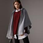 Burberry Burberry Embroidered Jersey Hooded Cape