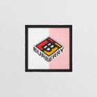 Burberry Burberry Logo Graphic Print Cotton Silk Large Square Scarf, Pink