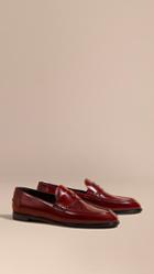 Burberry Polished Leather Loafers