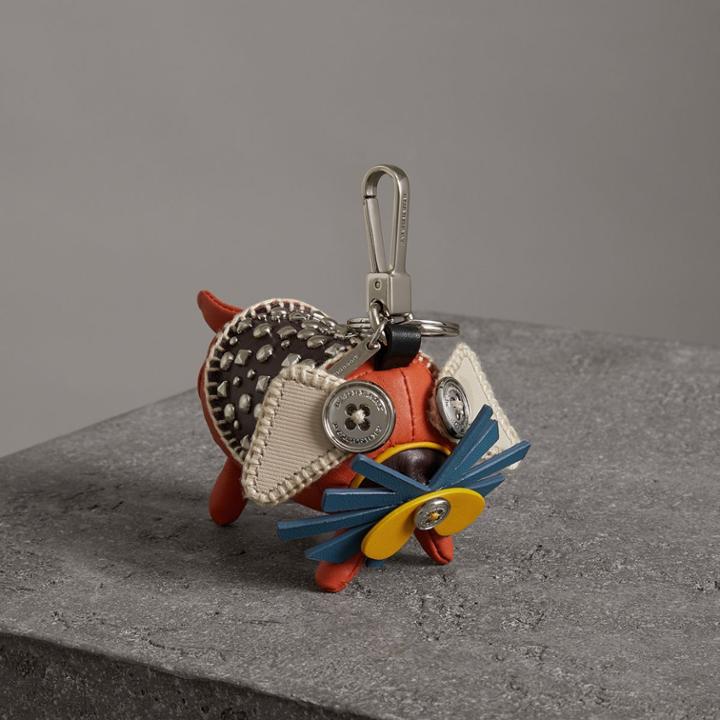 Burberry Burberry Trevor The Scottie Dog Leather Charm