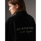 Burberry Burberry Embroidered Jersey Cape, Black