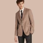 Burberry Modern Fit Wool Cashmere Silk Tailored Jacket