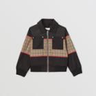 Burberry Burberry Childrens Check Panel Technical Harrington Jacket, Size: 10y
