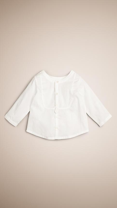 Burberry Bib-front Cotton Shirt